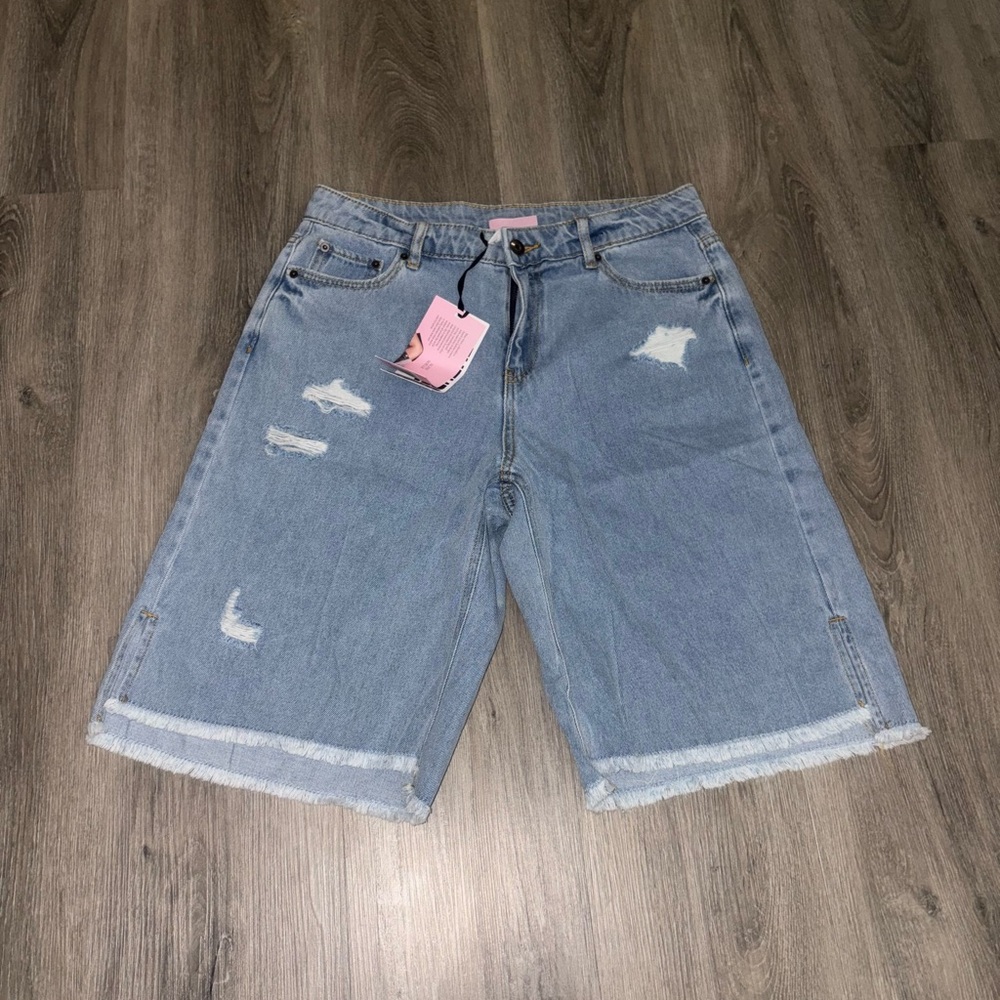 Future Collective — Women's Distressed Denim Shorts (NWT)